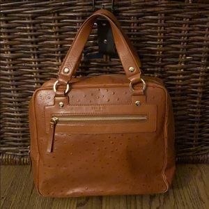 Cognac Kate Spade embossed bag